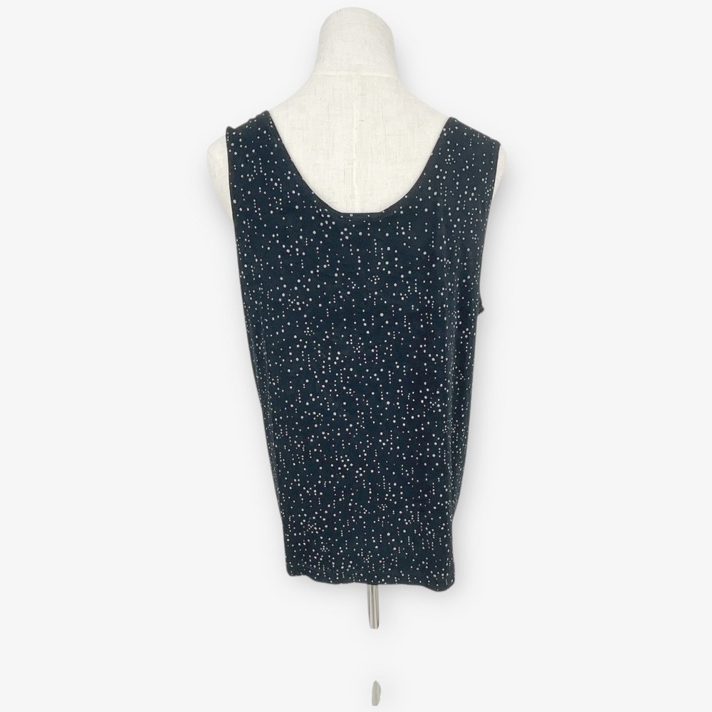 CHICOS Travelers Black White Dot Sleeveless Tank Top Womens Size 3 US 16 - Picture 3 of 7